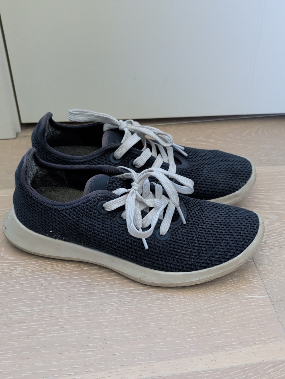 allbirds Women's Navy Knit Lace-Up Sneakers